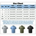 thumbnail image 4 of gvdentm Mens Striped Summer Shirts Casual Button Down Short Sleeve Beach Shirts Mens Dress Shirts, 4 of 5