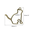 thumbnail image 2 of Uxcell Cat Shaped Alloy Open Back Bezel Pendants Hollow Resin Frame for DIY, Bronze 10 Pack, 2 of 5