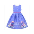 thumbnail image 1 of Robe Fille Violette Easter Rabbit Œuf Marguerite Fleur Printemps Robe d'Été 8 Ans, 1 of 7
