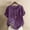 Purple, variant on QUNYINEY Womens T Shirts Crew Neck Floral Short Sleeve Casual Tops Cotton Linen Pullover Button Loose Women Tops