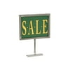 Retail Rack Chrome Frame Magnetic Base Sign Holder, 5" x 7" Card Display, 9.5" H - 2 Pack