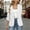 White women's 3/4 sleeve blazer a1, variant on MORESEC Women's 3/4 Sleeve Collared Button Down Jacket Elegant Casual Blazer Cardigan Beach Cover Up Spring Summer Fashion Outerwear, White S