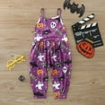 thumbnail image 3 of LNMQLPDBS Outfits for Girls Baby First Halloween Outfit Girl Girls Jumpsuit Girls Outfits Size 7 Unisex Baby Clothes Girls Clothes 5t Girls Size 5, Purple 4-5 Years, 3 of 7