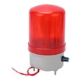 thumbnail image 3 of Red Rotary Warning Lamp High Brightness Adjustable Sound Light Alarm Flashing Light 220V 2W, 3 of 14