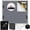 Grey, variant on 100% Blackout Blinds Magnetic Window Cover 57x40Inch,No Drill PortableCuttable Black Out Curtains for Nursery Bedroom,RV,Media Room with Hook & Loop Tape+Magnetic Closure