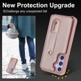thumbnail image 5 of Tianyeda Crossbody Wallet Phone Case for Samsung Galaxy S26,PU Leather Case Back with Card Slot Magnetic Clasp Kickstand wrist holder RosePink, 5 of 5
