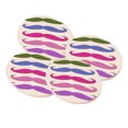 thumbnail image 1 of KuzmarK Sandstone Drink Coaster (set of 4) - Colorful Sparkle Mustache Collection, 1 of 1