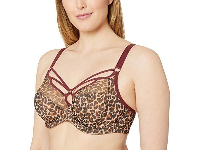 Elomi Plus-Size Sachi Wild Leopard Leopard Print, Size 38H -