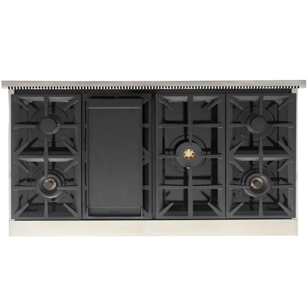 Pemberly Row 48-in Natural Gas Range in Stainless Steel with True Simmer Burners