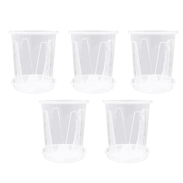 Orchidée Transparente Orchidée avec Trous pour Succulente Convient pour Fleurs d'Intérieur et d'Extérieur pour Mur Jardin Bancs de Rempotage pour l'Extérieur Pot de Fleurs en Ciment Pot de Fleurs Tissé Sac en Filet Fleur pour Bricolage Céramique