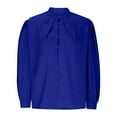 thumbnail image 4 of CEHVOM Fashion Women Solid Color Long Sleeve Comfortable Breathable Shirt Tops Clearance, 4 of 6