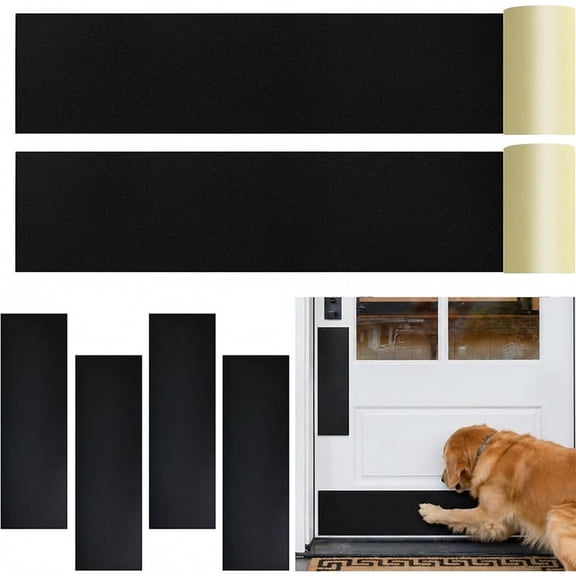 6Pcs Self Adhesive Metal Door Kick Plate, Heavy-Duty Scratch Guard ...