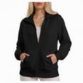 thumbnail image 3 of Godom Womens Sweatshirt Casual Long Sleeve Full Zipper Pullover Lightweight Sweatshirts Tops Fall Fashion Jackets 2025, 3 of 7
