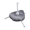 thumbnail image 3 of Base de soporte para sombrilla de playa blanca, portátil y multiusos. Bolsa de agua de tres pies, 3 of 8