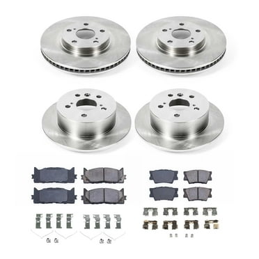Ultimate Brakes Front and Rear Ceramic Brake Pad and Rotor Kit with Hardware WM81213