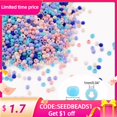 thumbnail image 4 of Kit para hacer pulseras de 2 mm, kit de cuentas de semillas de vidrio, surtido de cuentas pequeñas, colores, cuentas sueltas para manualidades, para hacer joyas, manualidades artísticas, 4 of 5
