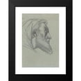 thumbnail image 2 of Alexandre Bida 18x24 Black Modern Framed Museum Art Print Titled - Bearded Man in Profile (Recto) - Woman Looking Up (Verso), 2 of 5