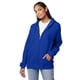 thumbnail image 3 of Sudadera con capucha Hanes Ecosmart, forro polar, cremallera completa, con capucha, atlética, azul real, 3 of 6
