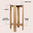 thumbnail image 2 of JONATHAN Y Elena 24" Minimalist Structured Wood Drink Table and Decorative End Table with White Marble Round Top, Natural, END3003A, 2 of 5