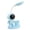 Sky Blue, variant on Deeceymbur Usb Rechargeable Desk Lamp with Pencil Sharpener Astronaut Style Adjustable Light Portable Table Lamp Eye Friendly Home Office Use Study Lamp Bedside Light 360 Degree Rotation Dimmable