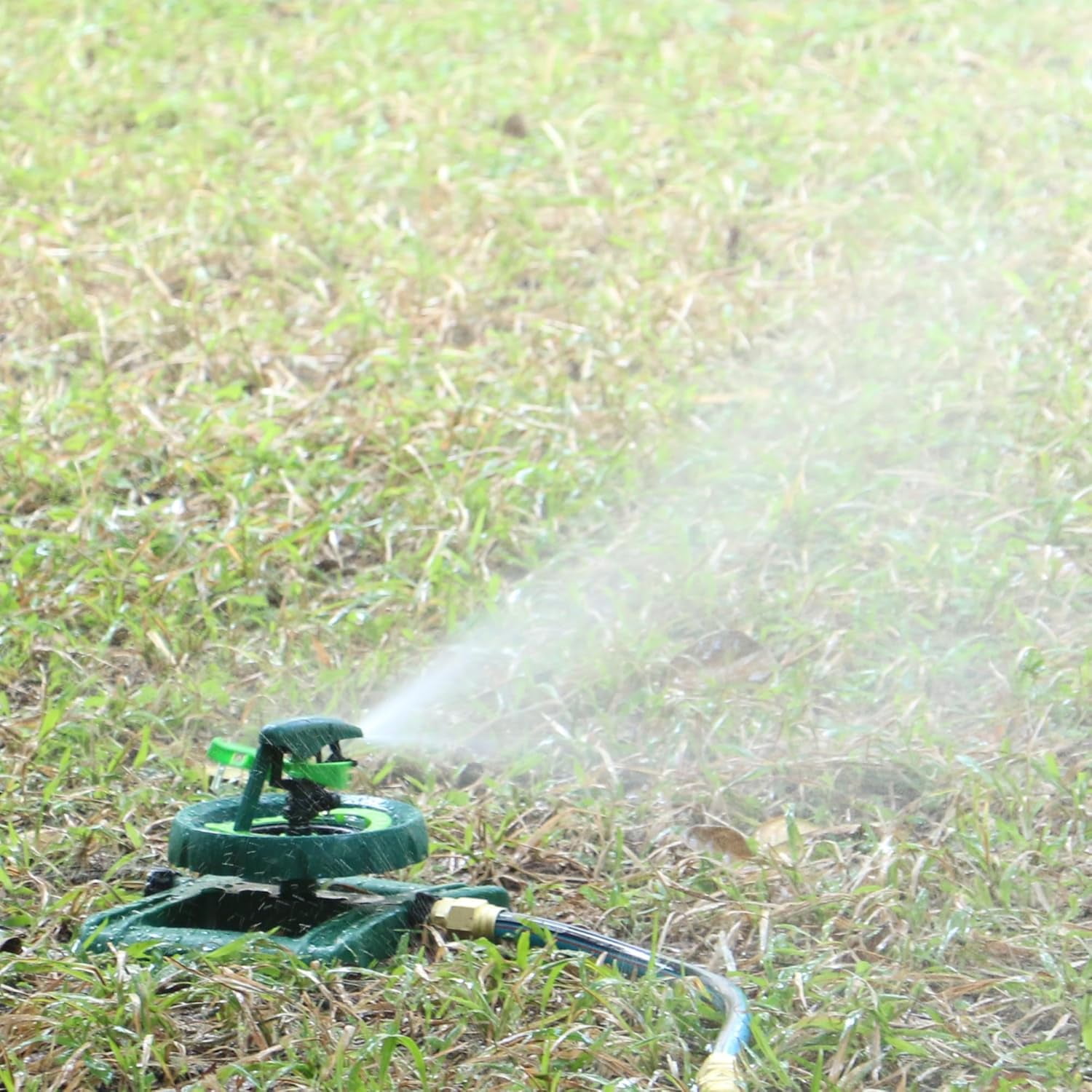 STYDDI Pattern Impulse Sprinkler for Medium to Large Yards, Adjustable Pattern Contour Impact Lawn Sprinkler, Water Rotating Garden Sprinkler with Weight Base, Covers up to 5,800 sq. ft