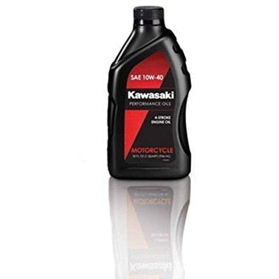 kawasaki 4-stroke motorcycle engine oil 10w40 1 quart (Best Engine Oil For Kawasaki Ninja 250r)