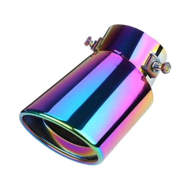 Youkk Stainless Steel Car Exhaust Pipe Portable Modified Stylish Fashionable Replacement Universal Automotive Tail Bent Colorful