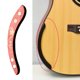 thumbnail image 4 of Sonducket Reposabrazos tallado de guitarra roja sólida con reposabrazos clásico de palisandro acústico Lonk en bucle a prueba de sudor buena Accesorios para instrumentos musicales, 4 of 6
