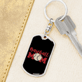 thumbnail image 6 of Baseball Mom Stainless Steel or 18k Gold Premium Swivel Dog Tag Keychain, 6 of 16