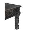 thumbnail image 3 of Taran Designs Milton Carved Solid Wood Coffee Table in Black, 3 of 7