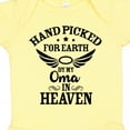 thumbnail image 4 of Inktastic Handpicked for Earth by My Oma in Heaven with Angel Wings Boys or Girls Baby Bodysuit, 4 of 5