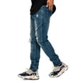 thumbnail image 3 of Victorious Men's Distressed Rip and Repair Denim Jeans DL1119 - Indigo - 44/32, 3 of 5