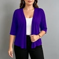 thumbnail image 4 of fatyb Womens Plus Size Cardigan Half Sleeve Lightweight Jacket Open Front Summer Casual Loose Cover Up, 4 of 7