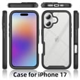 thumbnail image 4 of Allytech for iPhone 17 Case with Built-in Screen Protector, Clear Back Anti-Slip Rugged Two-Layer Protective Case for Apple iPhone 17, Purple, 4 of 5