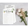 thumbnail image 4 of Inkdotpot 50-PackCactus Taco'bout loveWho Know The Bride Best How Well Do You Know The Bride Bridal Shower Bachelorette PartyGameActivityCards, 4 of 7