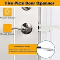 thumbnail image 2 of Juego de 3 herramientas multiusos de acero para extinción de incendios con abridor de puertas, abridor de puertas Fire Pick, para personal de primera respuesta., 2 of 5