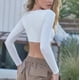 thumbnail image 3 of Camisetas de Yoga de manga larga de LICRA con almohadilla desnuda para mujer, sujetador atlético para entrenamiento, Fitness, gimnasio, pantalones cortos, falda, mallas para correr, 2024, 3 of 5