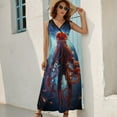 thumbnail image 2 of Octopus in The Mysterious Ocean Sleeveless Dress Female Clothing Dress Women Summer 2025 Dress, 2 of 7
