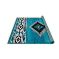 thumbnail image 3 of HR HANDCRAFT RUGS HR Southwestern Rugs for Cabin Tribal Medallion Carpet for Livingroom Blue Lighting - 5' X 7', 3 of 5