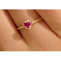 vylahjewellery 14K Yellow Gold Heart Wedding Ring Brilliant 1.50 CT Moissanite Diamond Ring for Special One