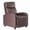 No massage-Brown, variant on GIANNA Faux Leather Recliner Chair with Push Back and Lumbar Support, Overstuffed Living Room Reclining Sofa, Black