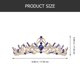 thumbnail image 3 of KAKOWELY Tiara de diamantes de imitación, corona, diadema nupcial, tocado de novia para boda, tiara de banquete, 3 of 4