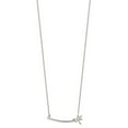 thumbnail image 2 of Finest Gold Sterling Silver CZ Dragonfly Bar Necklace, 2 of 4