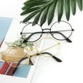 thumbnail image 5 of Metal Frame Round Glasses Clear Lens Glasses Lightweight Circle Eyeglasses for Women Men, 5 of 8