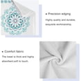 thumbnail image 3 of GZHJMY Bath Towel Sets for Bathroom Hand Towels Fingertip Towels Mandala Aqua 3 Piece Decorative Soft Cotton Absorbent, 3 of 6