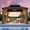 Wood Grain, variant on COSIEST 12'x16' Hardtop Gazebo Rustproof Double Roof Metal Roof with Netting and Curtains,Durable Outdoor Pavilion for Patio,Lawn and Garden