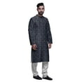 thumbnail image 2 of Atasi Designer Kurta Pajama For Men Printed Straight Kurta Set Summer Clothing, 2 of 5
