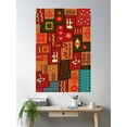 thumbnail image 2 of Ethnic Pattern Poster Wall Art, Modern Wall Decor For Living Room Bedroom, 24x36 UNFRAMED, 2 of 3