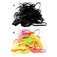 thumbnail image 2 of Jumpingount 50 piezas de banda de goma para la cabeza, mayor capacidad de tracción, aro para el cabello, fácil de almacenar, lazos para el Accesorio para el cabello Negro, 2 of 6