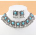 thumbnail image 3 of Vintage Ethnic Jewellery Set for Women Boho Cubic Zirconia Beads Dangle Earring Tassels Choker Necklace Crystal Wedding Party Oxidized Traditional Indian Bollywood Gift Daily Wear Birthday Bff, 3 of 12